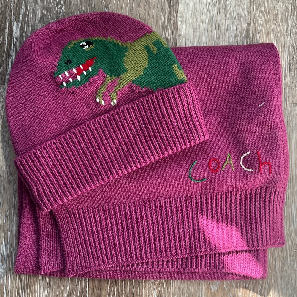 Coach Hat and Scarf set